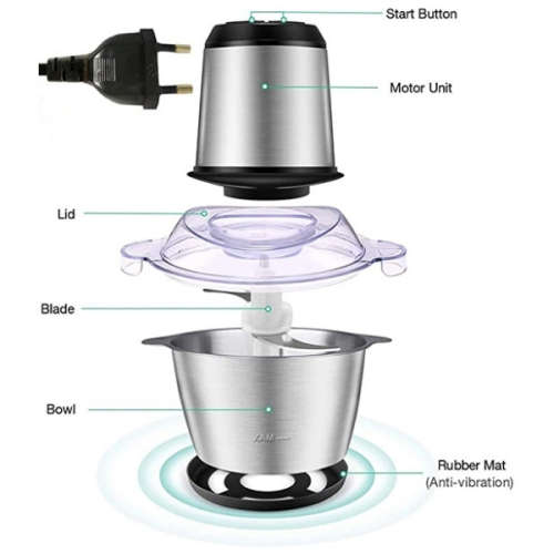 Multifunction Food Processor Gourmet Cuisine Chopper 3L
