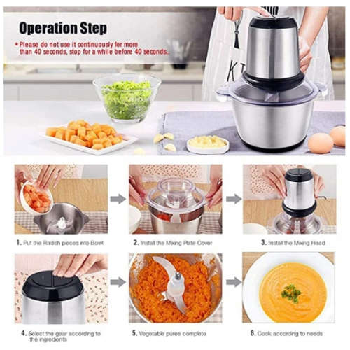 Multifunction Food Processor Gourmet Cuisine Chopper 3L