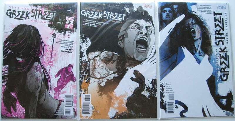Vertigo Comics Lot - Greek Street (1,2,3,4,5,6,7,8,9)
