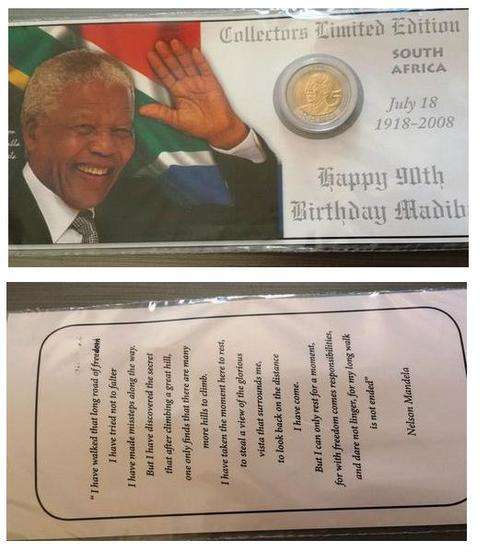 NELSON MANDELA COLLECTOR'S LIMITED EDITION WITH UNC 2008 R5