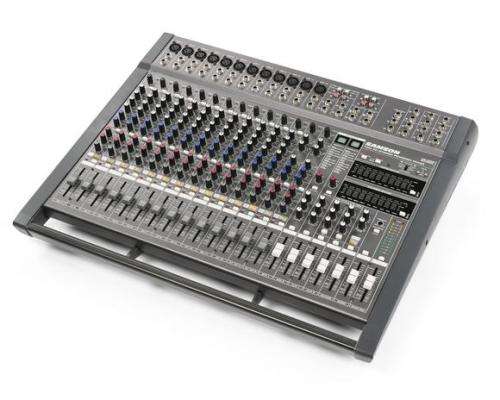 SAMSON TXM20 20-CH, 2 X 500W POWERED MIXER WITH 12 MIC PRES AND 24-BIT EFFECTS PROCESSING