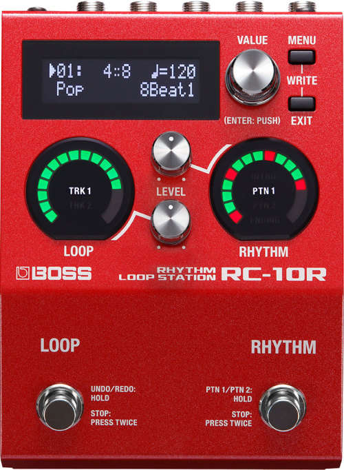 BOSS RC-10R DUAL TRACK RHYTHM LOOPER WITH FLEXIBLE DRUM MACHINE