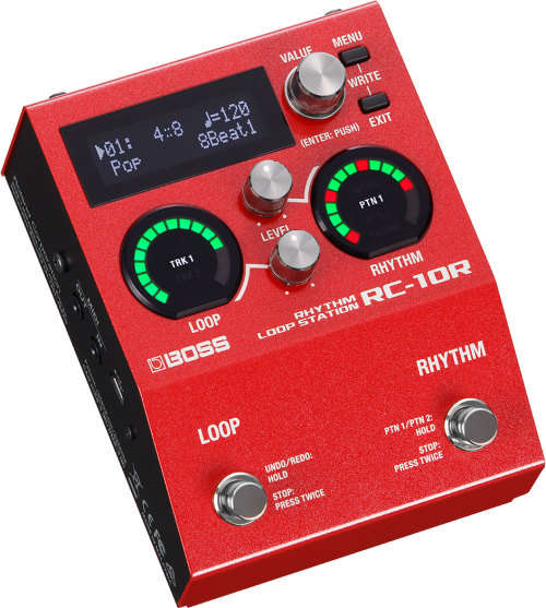 BOSS RC-10R DUAL TRACK RHYTHM LOOPER WITH FLEXIBLE DRUM MACHINE