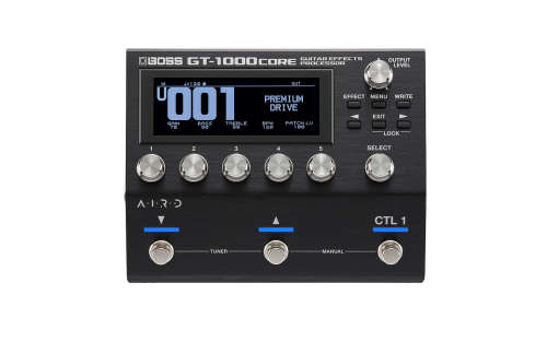 BOSS GT-1000CORE FLAGSHIP MULTI EFFECTS, FULL GT-1000 FUNCTIONS IN `PEDALBOARD FRIENDLY` CASE