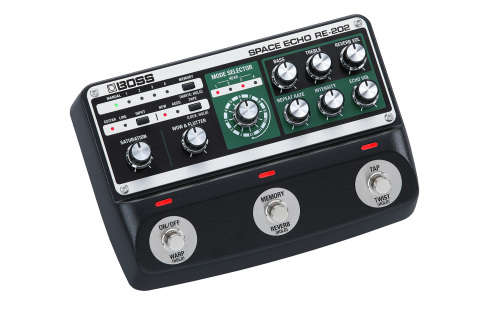 BOSS RE-202 FLAGSHIP SPACE ECHO PEDAL WITH PRESETS, MIDI AND ADDITIONAL PARAMETER CONTROL