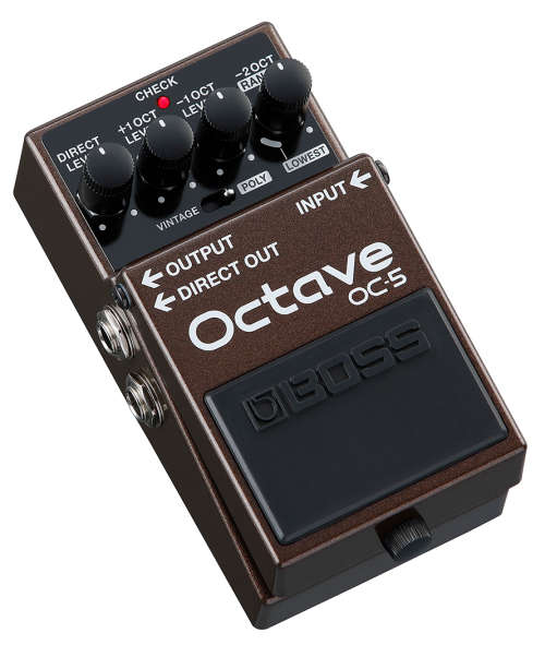 BOSS OC-5 POLYPHONIC OCTAVE PEDAL FOR GUITAR AND BASS WITH `VINTAGE OC-2` MODE