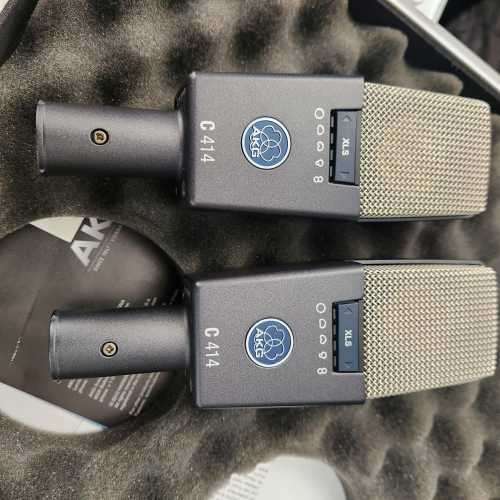 AKG C414 XLII ST Reference Condenser Microphone (Matched Pair) - DEMO SYSTEM, STILL IN CASE