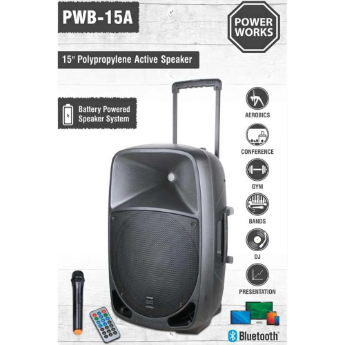 POWERWORKS PWB-15A POWERED SPEAKER