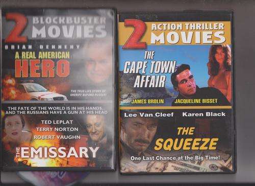 2 dvds with two films on each dvd