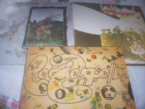 Three led zeppelin lps