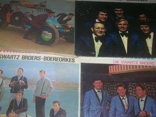 Four old lps by south african swartz broers