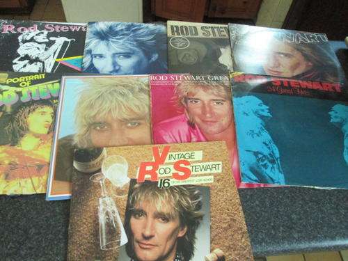 rod stewart collection of lps
