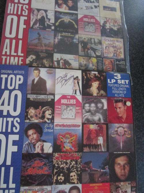 Top 40 hits of all time double lp and volume two triple lp