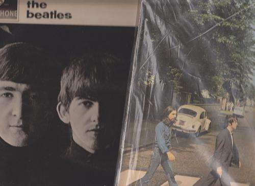 Four beatles lps