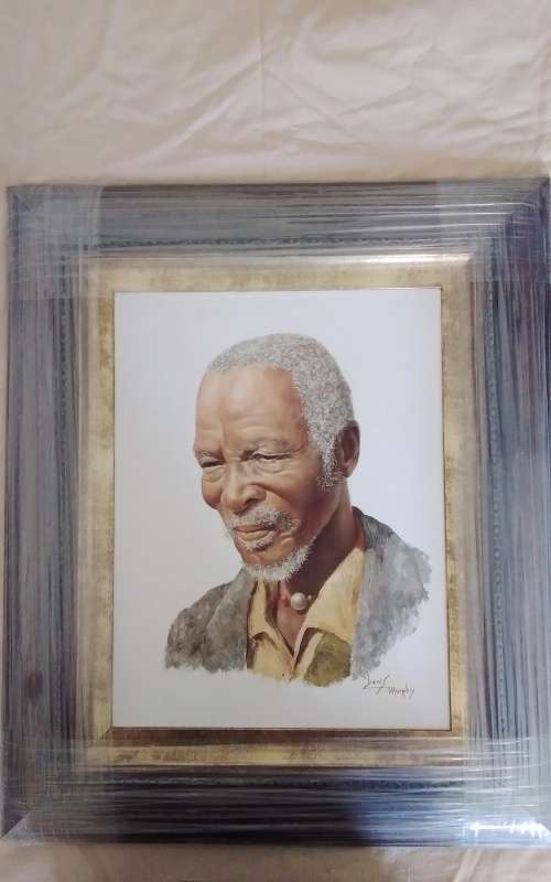 `MZEE` (Ancientone) Original Oil Painting  by well-known  South African artist Denis Murphy