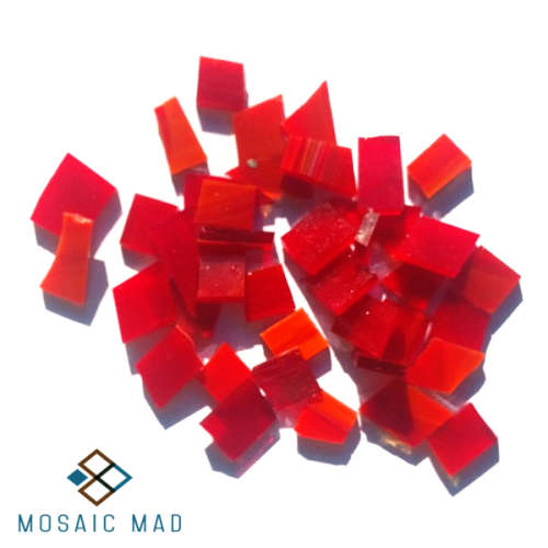 Pre-nipped Tiffany (stained) Glass - Red, 70g