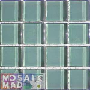 Crystal Glass Mosaic Tiles 23mm x 23mm- AQUA