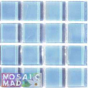 Crystal Glass Mosaic Tiles 23mm x 23mm-ICE BLUE