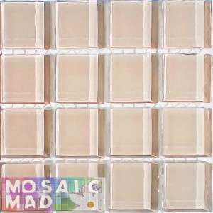 Crystal Glass Mosaic Tiles 23mm x 23mm- LIGHT PINK