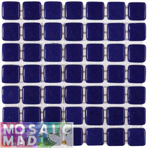 Enamel Mini Tiles 10mm x 10mm - COBALT BLUE