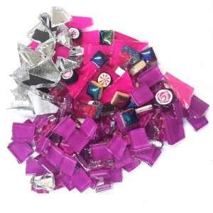 Mixed Media Tile Pack- Cerise/Mauve
