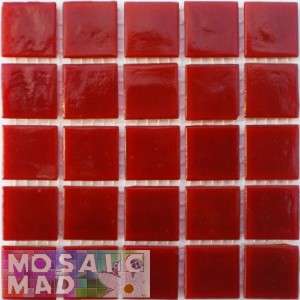 Riverglass 20mm x 20mm x 4mm - CLEAR RED