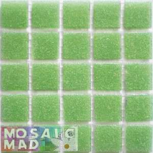 Riverglass 20mm x 20mm x 4mm - LIGHT GREEN