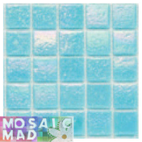 Magic Riverglass 20mm x 20mm x 4mm - Mediterranean Blue