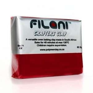 Filani CARDINAL RED  Crafter's Clay 200g