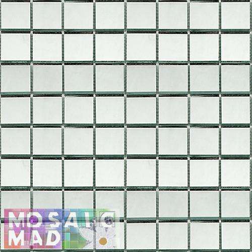 SILVER MIRROR Crystal Glass Mosaic Tiles: 10mmx10mmx4mm