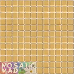 Crystal Glass Mosaic Tiles 23mm x 23mm- SANDSTONE Full Sheet