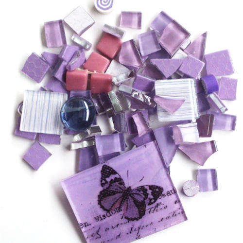Mixed Media Tile Pack- LILAC Mix