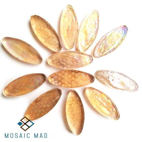 Glass Nuggets - PEACH PETALS (12)