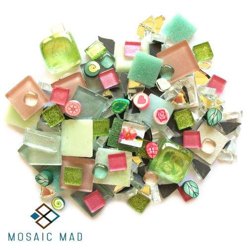 Mixed Media Tile Pack- Pastel Shimmer Mix 250g