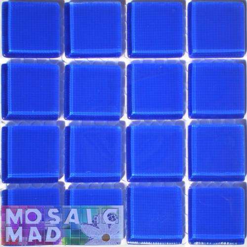 Crystal Glass Mosaic Tiles 23mm x 23mm- ROYAL BLUE