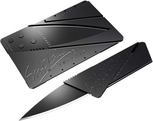 Credit card knive