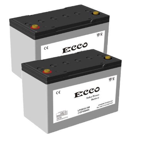 2 x 100ah 12v ECCO Gel Battery