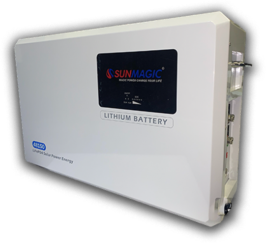SUNMAGIC 25.6V 150AH 3.84KWH LITHIUM BATTERY LIFEPO4