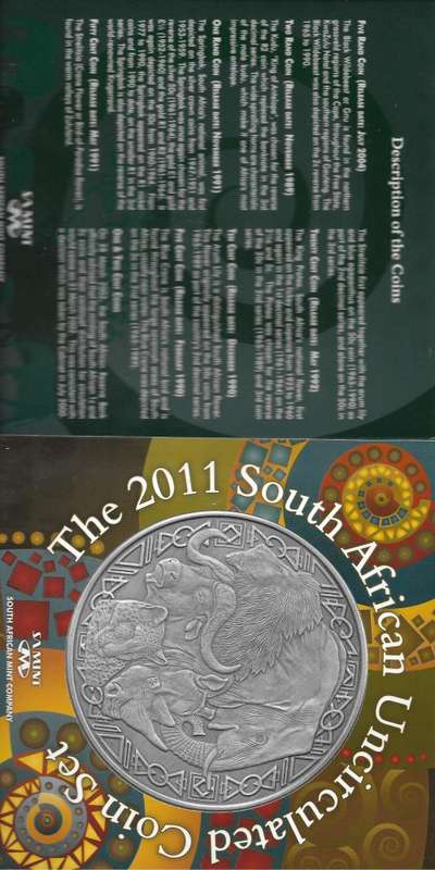 2011 SOUTH AFRICAN UNCIRCULATED COIN SET