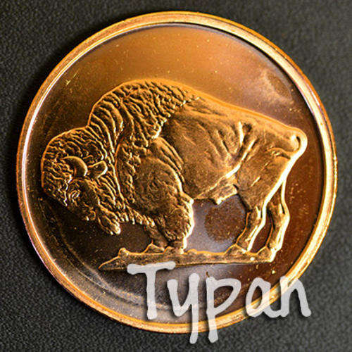 2013 USA 1oz .999 Fine Copper Buffalo + FREE medallion with each coin