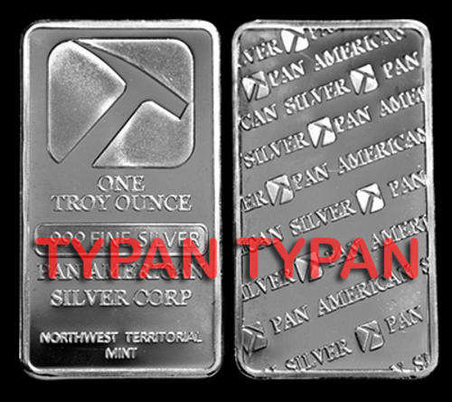 Pan American 1oz silver plated bar