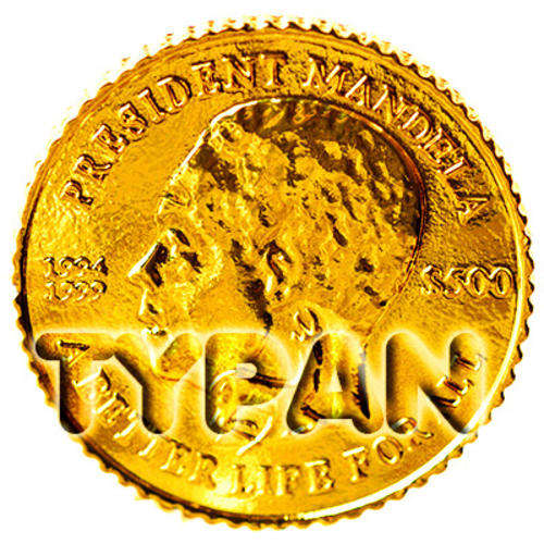 Mandela gold clad token