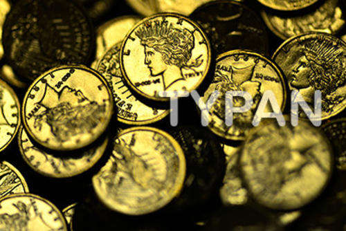 American Peace Gold Clad Coin-Ore-Nugget