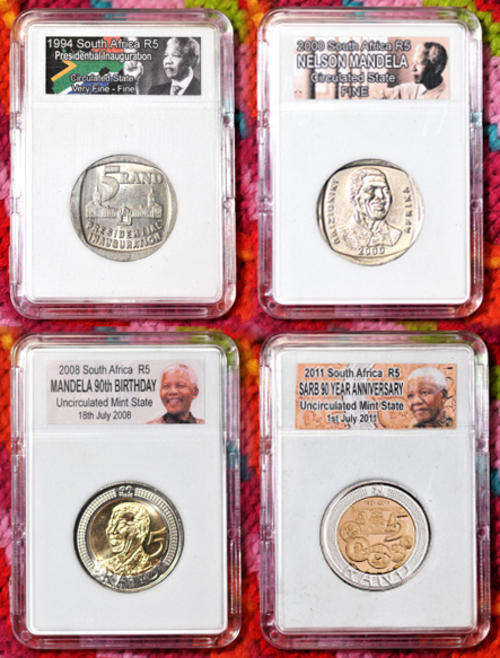 Mandela R5 Coin collection