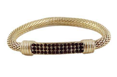 Rhinestone Elastic Weaved Bracelets Black ONLY