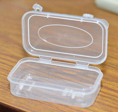 Plastic utility box 88x55x24mm for jewellery, tools, pins, rings, necklaces, etc