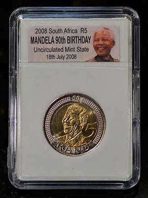 Mandela R5 2008 Birthday uncirculated