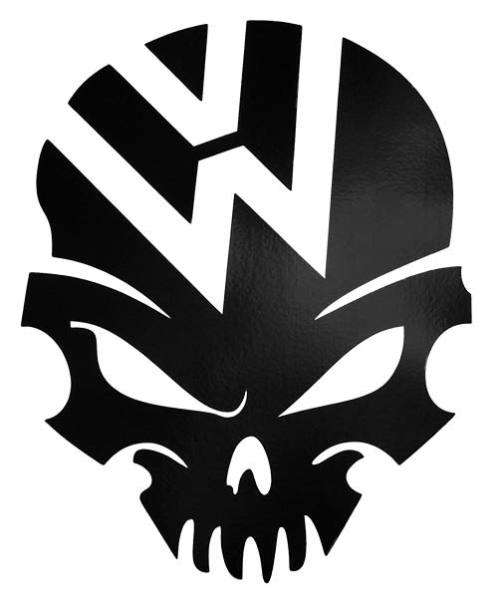 **LOCAL STOCK** VW LOGO Black Skull Car Decal sticker for Beetle Polo Golf CC Touareg Tiguan Passat