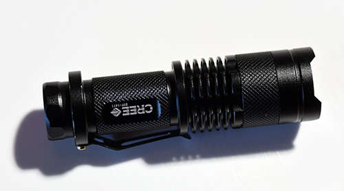 **LOCAL STOCK** Cree Skyfire Pocket Flashlight weather sealed 3 modes AA battery zoomable torch