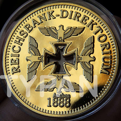 1888 German Eagle gold plated  coin